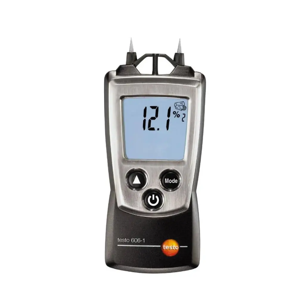 

Testo 606-1-Moisture Meter,Backlit Display,Measures the Moisture Content of Wood and Many other Surfaces and Materials,0560 6060
