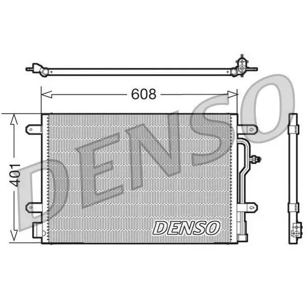 Радиатор кондиционера Audi A4 00-09/A6 97-05 DENSO DCN02011