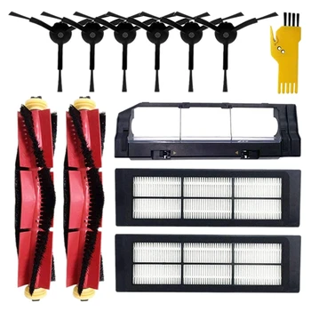 

SANQ Vacuum Cleaner Replacement for Roborock S5 S6 S50 E25 E20 E35 Xiaomi Mi Robot Robotic Main Brush Side Brush Hepa Filter