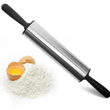 Вертлюги Из Нержавеющей Стали, штифт, антипригарный тесто, ролик для выпечки пиццы, лапша, печенье пирог, инструменты для выпечки, кухонные аксессуары