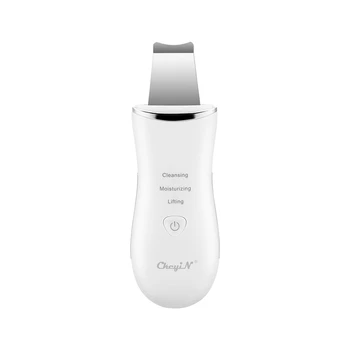 

USB Rechargeable Ultrasonic Skin Scrubber 3 Modes Face Cleaning Brush Machine Skin Peeling Blackhead Remover Facial Cleaner