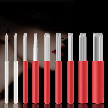 

Round Fog Eyeborw Microblading Needles manual fog pen needle Full Professional Makeup Blade Shading Tattoo Needles Accessories