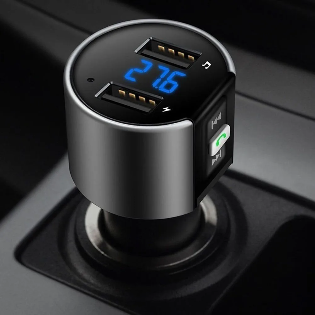 C26S двойной USB порт 3.4A быстрая зарядка автомобильное зарядное устройство с поддержкой Bluetooth адаптер питания Автомобильные аксессуары интерьер
