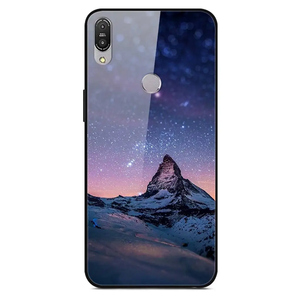 Ударопрочный чехол из закаленного стекла для Asus Zenfone Max Pro M1 ZB601KL ZB602KL с принтом чехол-крышка с узорами бампер для ASUS ZB601KL