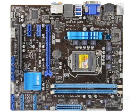 Best Price ASUS P8H61-M PRO USED Desktop Motherboard LGA 1155 DDR3 USB2.0 US3.0 I3 I5 I7 16GB H61 Original motherboard