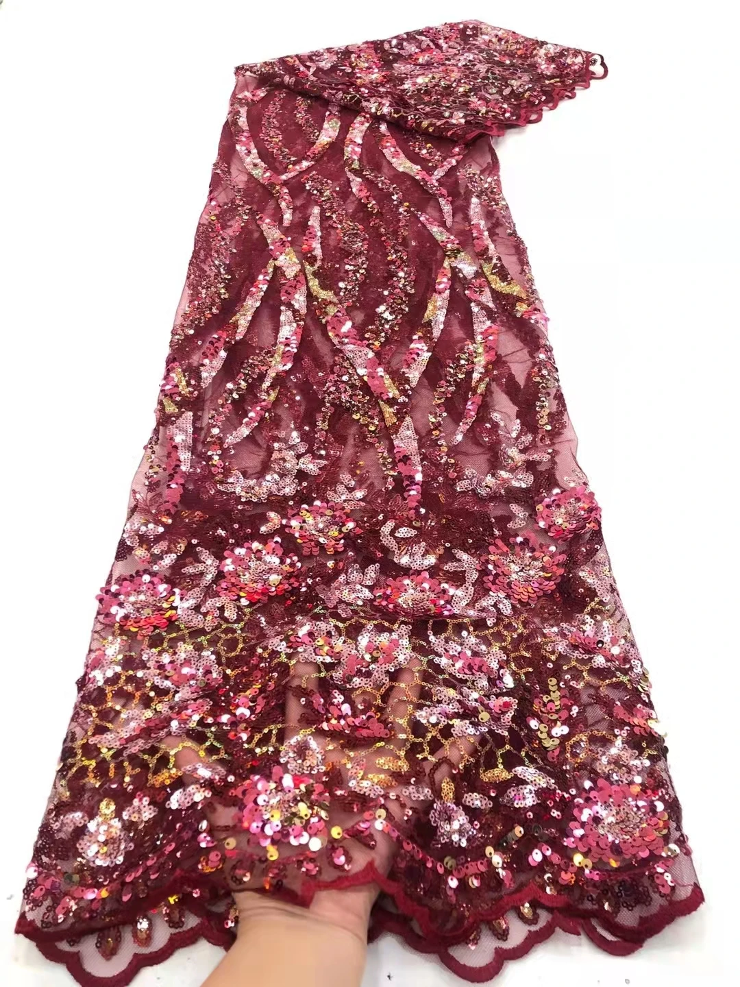 Fashionable Fashion / Party Dress Fabric New Highdensity Sequin