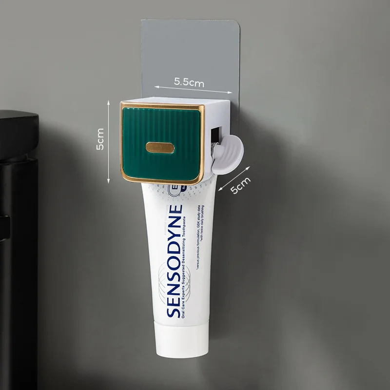 Automatic Toothpaste Dispenser Squeezers Wall Mounted Toothpaste Squeezer Dispenser Rolling Holder Bathroom Accessories 5
