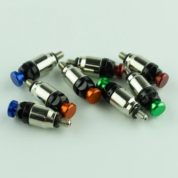 

New 2Pcs/Pair M5*0.8/M4*0.7mm Motorcycle Dirt Bike Front Fork Air Bleeder Valves Shock Absorbing Screws Shock Absorbing