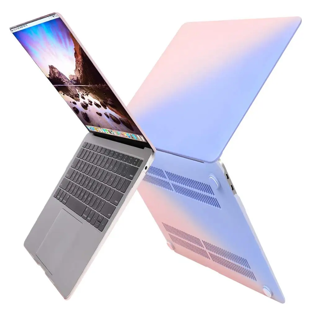 Для нового MacBook Air 13 дюймов Чехол 2019 2018 релиз A1932 с дисплеем retina розовый и Serenity