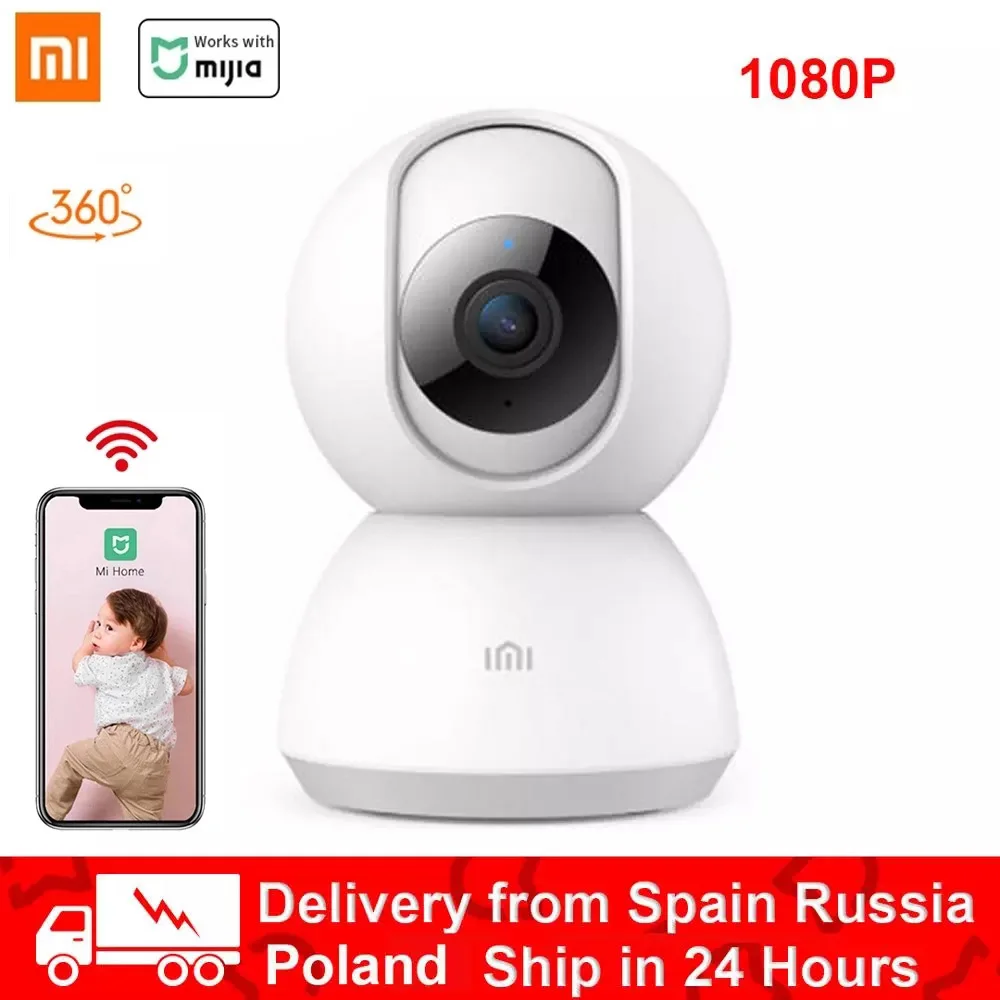 Умная IP камера Xiaomi Mijia 1080P HD Wi Fi ночное видение угол обзора 360 градусов|Камеры