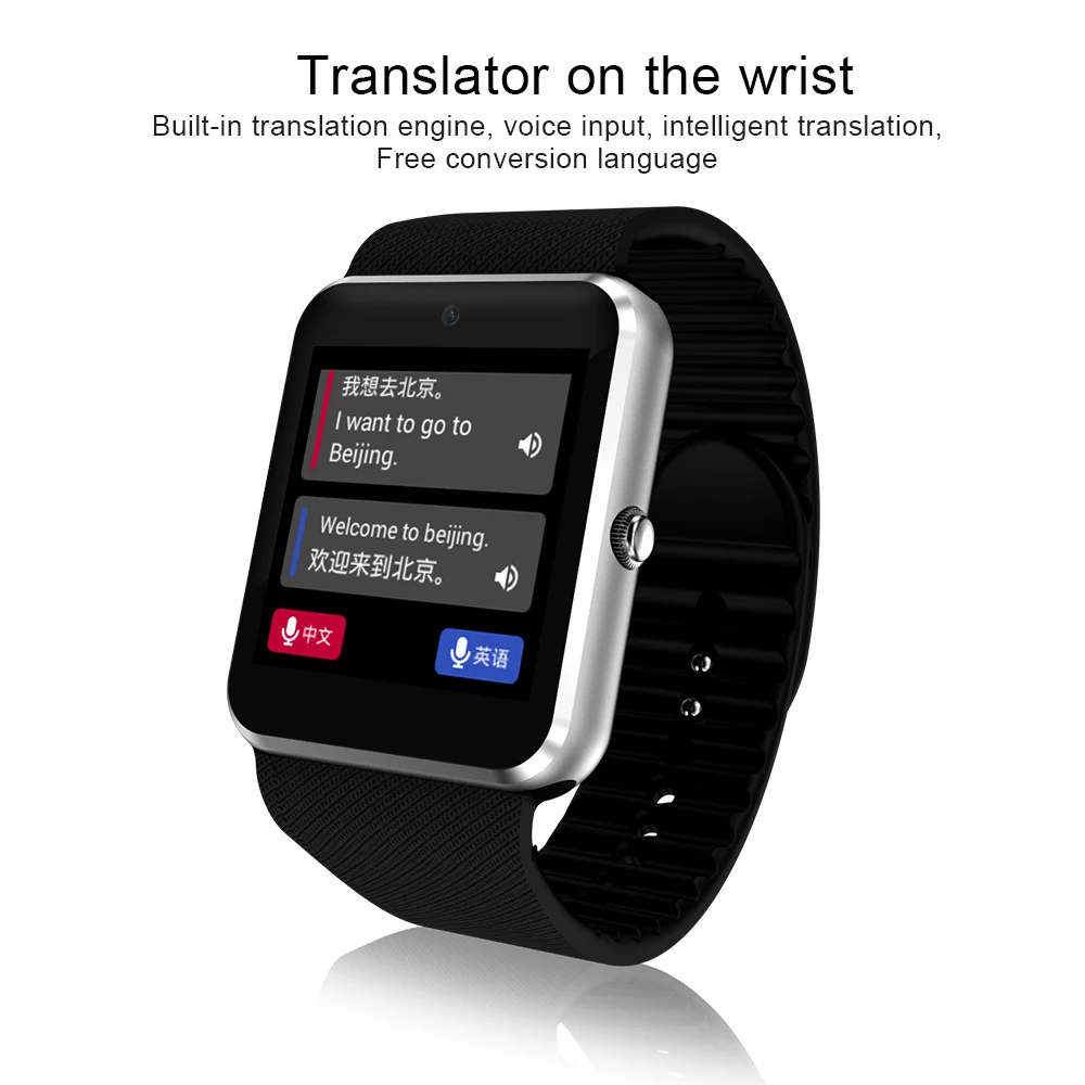 

QW08S Home Control APP Intelligent Translation Watch With 1.3MP Camera Watch Bluetooth 4.0 Sports Smartwatches For Android
