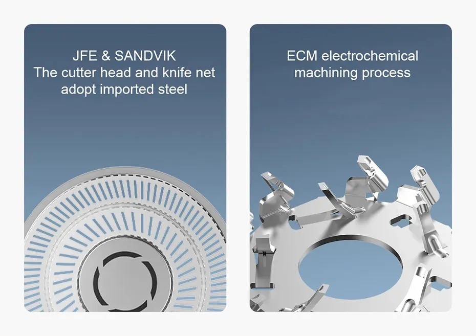 Original Xiaomi Mijia Electric Shaver S300 Black 3D Floating Veneer Double Cutter Head IPX7 Waterproof Type-C Charging