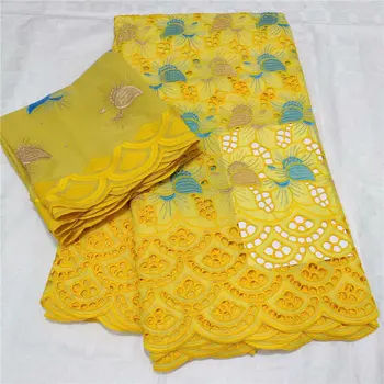 

hot selling tissu african swiss voile lace dentelle blanche 100%cotton lace fabric french dry cotton lace fabrics 5+2yards/lot