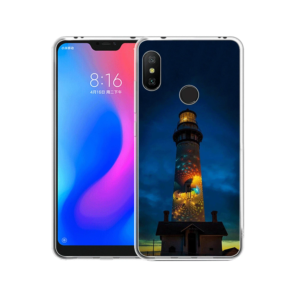 Мобильный телефон чехол для Xiaomi Redmi Note 8 6 7 5 Pro 4 4X 5A Lighthouse Cute|Бамперы| |