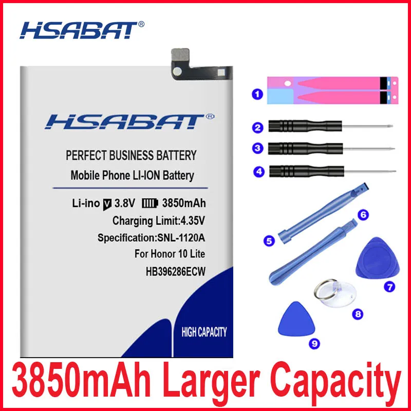 Аккумулятор HSABAT 0 Cycle 3850mAh HB396286ECW для huawei honor 10 Lite honor 10 Lite Pour P Smart honor 20i
