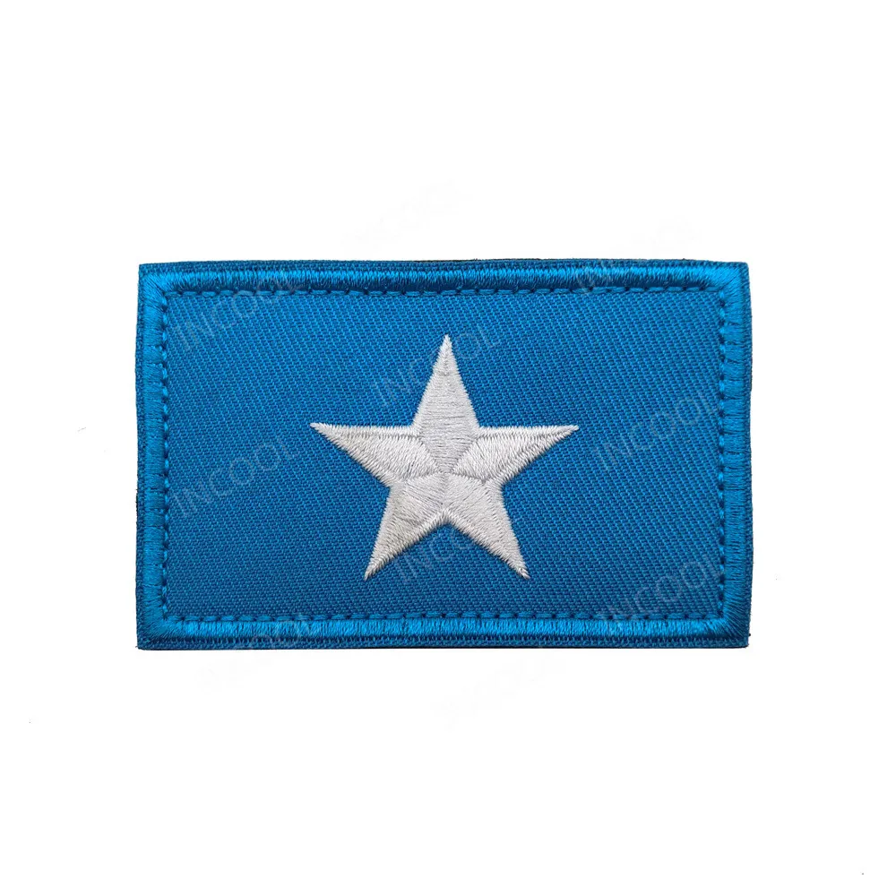 Somalia Flag Южная Африка, Египет, Кения, Нигерия, Ангола, туника, Марокко, Судана, Мальты, флаги, вышитые патчи-эмблемы, Аппликации, 3D значки - Цвет: Somalia Flag
