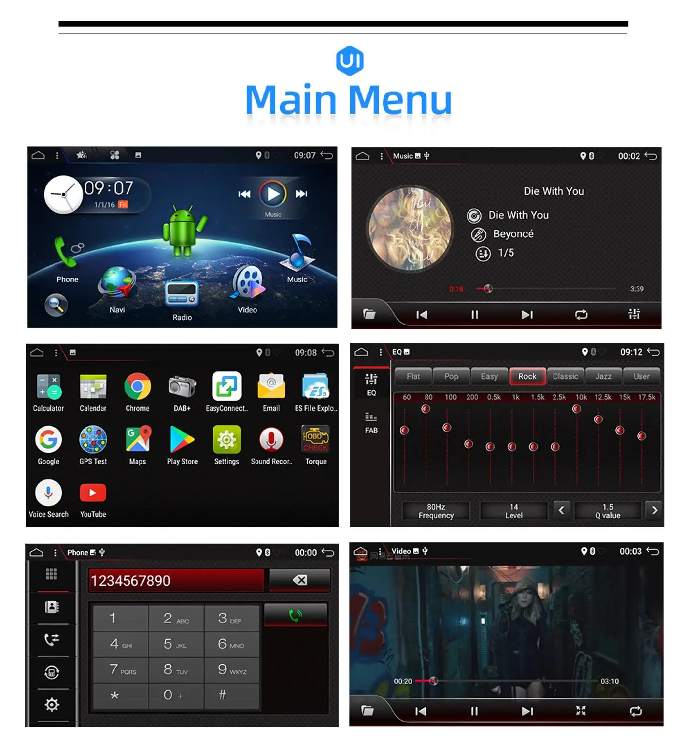 Eunavi 2 Din Android 10 Автомобильный DVD радио мультимедиа для Chevrolet/Silverado/Tahoe/Monte GMC