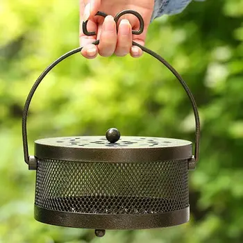 

Round Durable Protable Mosquito Coils Plate Sandalwood Coil Holder Mosquito Coils Tray Living Rooms Toilets Hotels Traps Insect