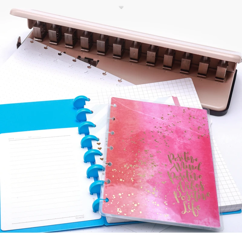  Gocreate Mint Planner Hole Punch 11 Binding Discs Supplied  Adjustable Mushroom Hole Puncher for Disc-Bound Happy Planners,Punch Your  Own Paper,Notebooks : Arts, Crafts & Sewing