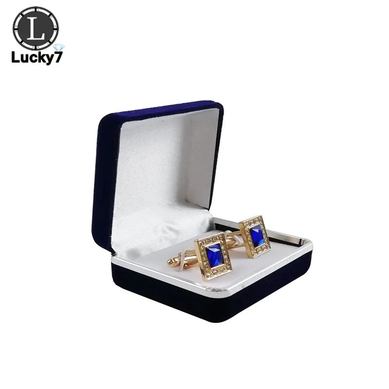 

100pcs/lot Cufflinks Storage Box Case Cufflinks Link Display Box Holder Classic Fashion Gift Box Menswear Man Gift Box