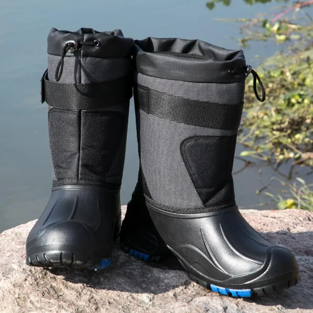 Мужские зимние Утепленные ботинки на любую погоду; зимние водонепроницаемые Нескользящие ботинки для рыбалки и активного отдыха