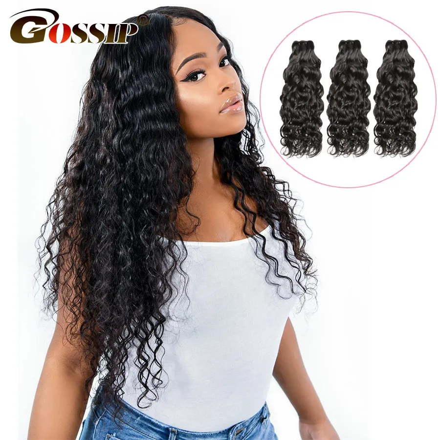 Hair-Bundles Weave Human-Hair Curly Water Remy Brazilian Deal