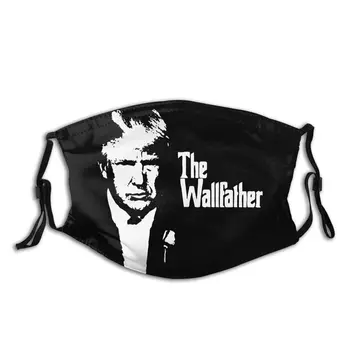 

Trump The Wallfather Unisex Reusable Mouth Face Mask Anti Bacterial Dust Protection Cover Respirator Muffle Mask with Filters