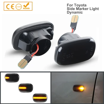 

2pcs Dynamic Led Turn Signals Side Marker Light Lamps For Toyota Coralla Camry Caldina Gaia Harrier Picnic Prius Rav4 Yaris