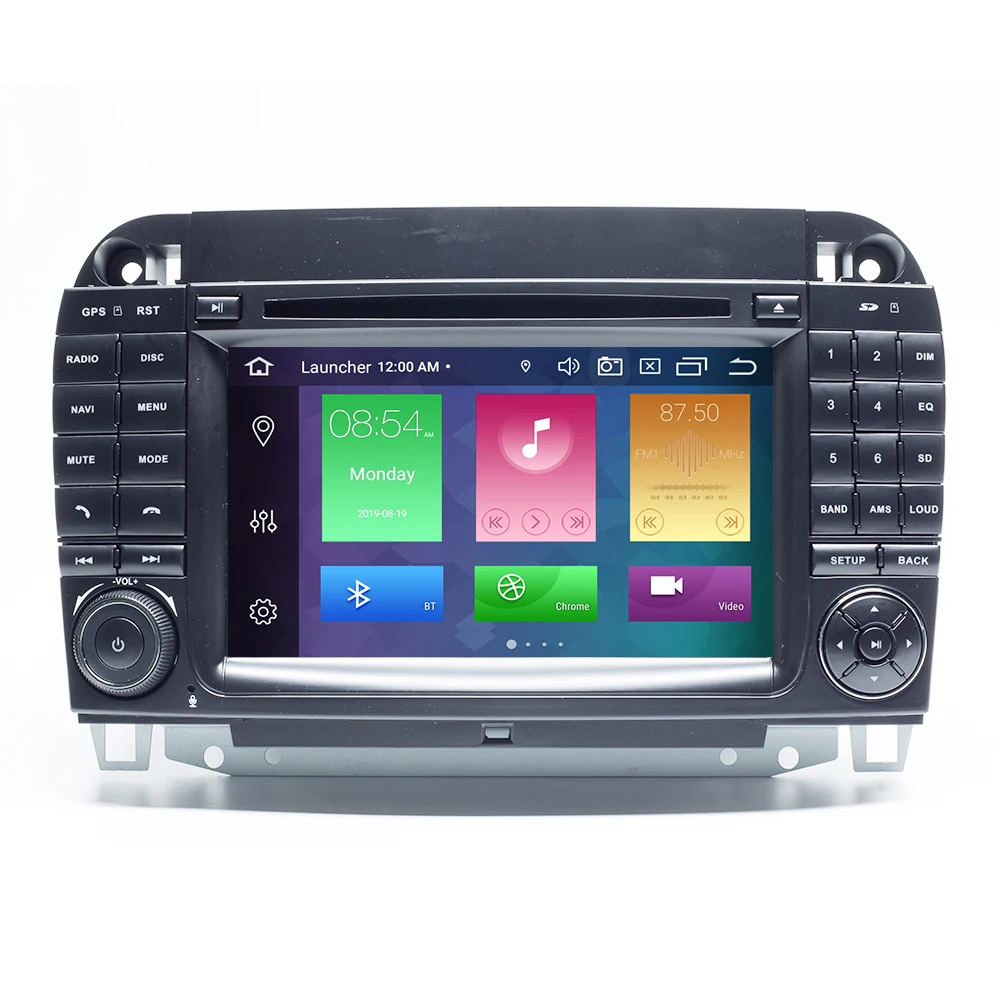2 din Android 9,0 автомобильный мультимедийный плеер для Mercedes Benz s-класс W220 W215 S280 S320 S350 S500 gps навигационный головное устройство ips DSP