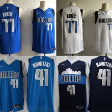 dal A+++ Качественная мужская одежда для взрослых#41 Dirk Nowitzki 77 Luka Doncic Jersey Dallas