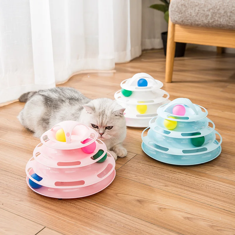 

Hipidog Pet Toys for Cat Interactive Amusement Plate Turntable Cat Toy Tunnel