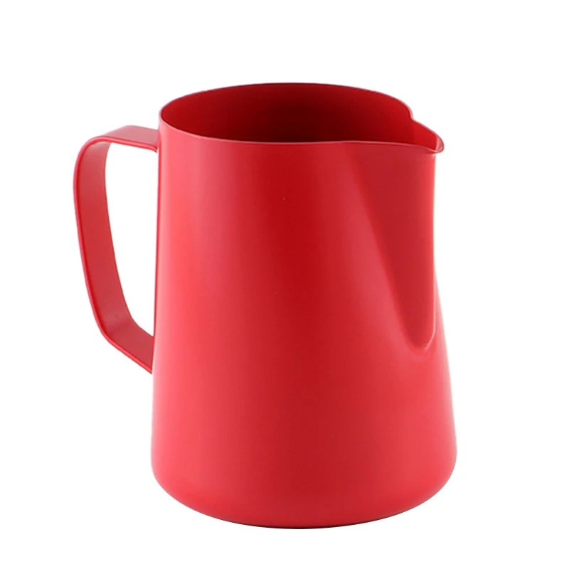 

400ML Teflon Colored Tip Stainless Steel Mug Pull Cup Fancy Coffee Pot Coffee Utensils