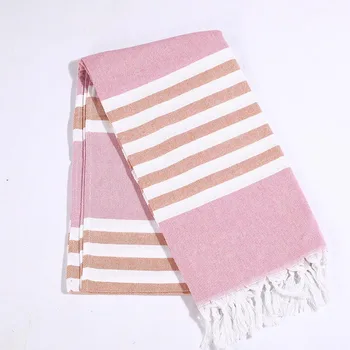 

Cotton Extra Large Turkish Bath Towel with Tassels Travel Camping Shawl Beach Gym Pool Blanket Women Winter Scarf 100x180cm