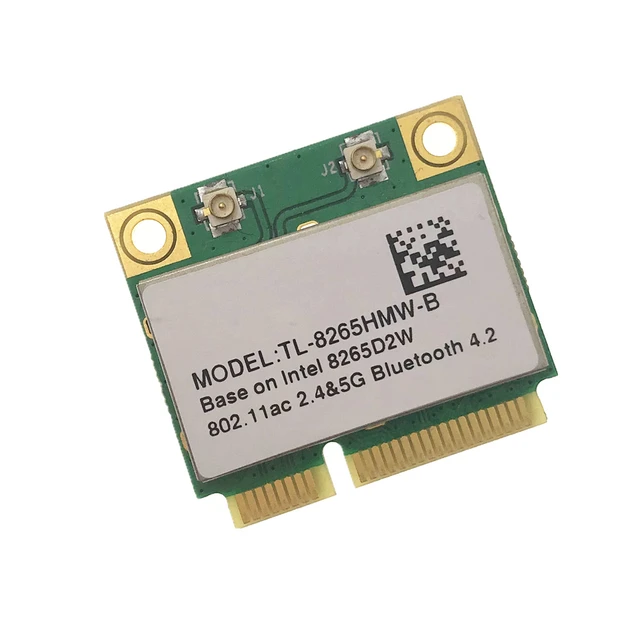 New Wireless-AC 8265 7265 Intel 8265D2W 7265D2W Dual Band 2.4G/5Ghz 802.11ac 867Mbps Support Bluetooth 4.0 MINI PCI-E Card _ - AliExpress