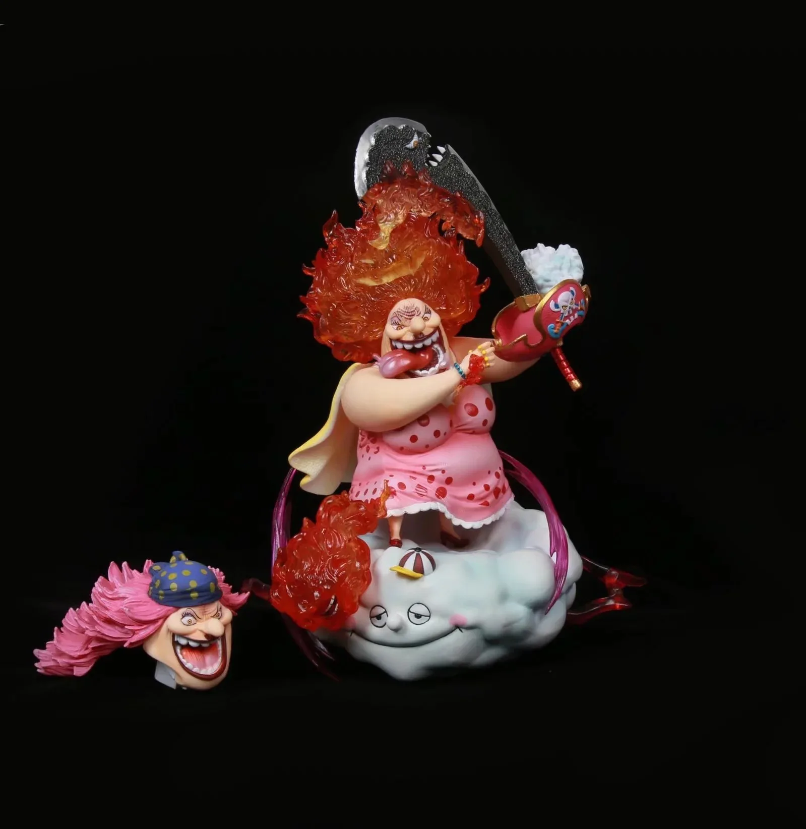 New 28cm Anime One Piece Gk Four Emperors Big Mom Charlotte Linlin Pvc