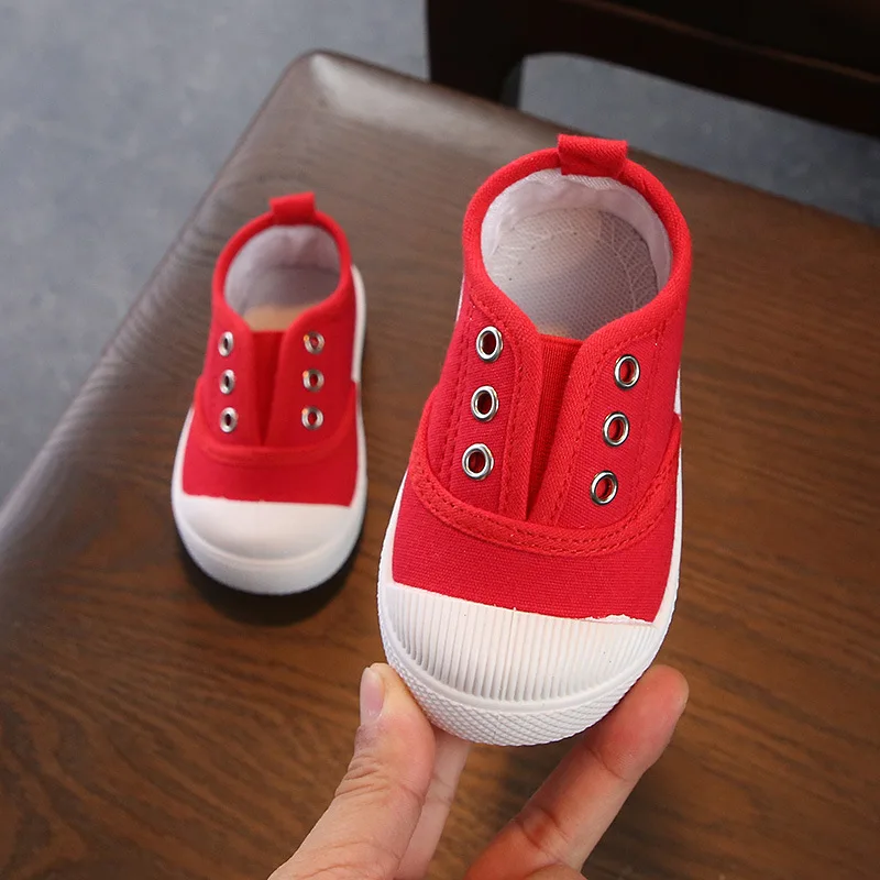 2023 Fashion New Boy Shoes Toddler Girl Sneakers Kids Jelly Color Canvas  Shoes Children Casual Lace Up Classic Flats Kids Shoes - AliExpress