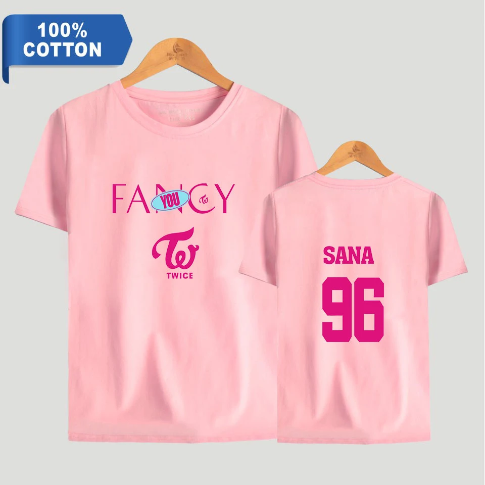 Twice fancy Album футболка для мужчин/wo для мужчин kpop летняя футболка с коротким рукавом новая популярная Повседневная футболка новая Хлопковая мужская одежда