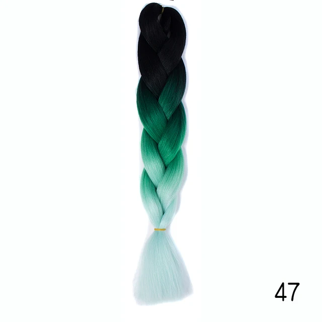 YXHAIR 100g 48 Inch Synthetic Jumbo Box Braids Expression Crochet Hair Extension for Women Pre Stretched Yaki Ombre C8