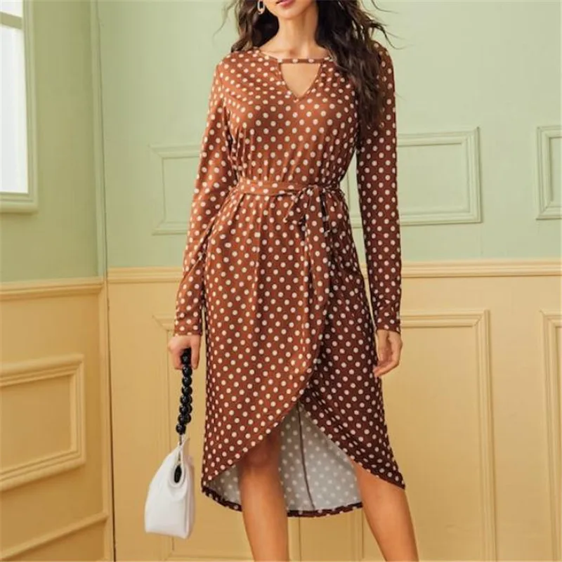 Женское Сексуальное Платье макси с v образным вырезом новинка длинным рукавом