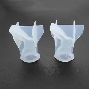 

DIY Crystal Epoxy Molds Big Ear Rabbit Shape Silicone Mold Pendant Making Mould