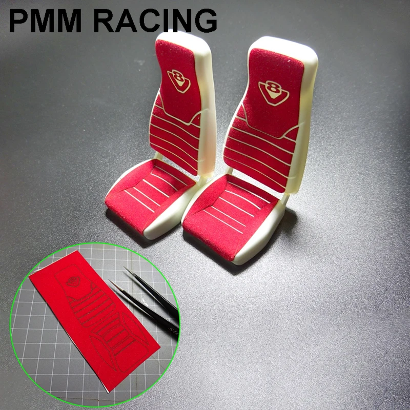 DIY Car Seat Suede Decorative Stickers for 1/14 Tamiya Scania R730 R470 R620 RC Car Trucks Cab Seats Upholstery DIY Accessories