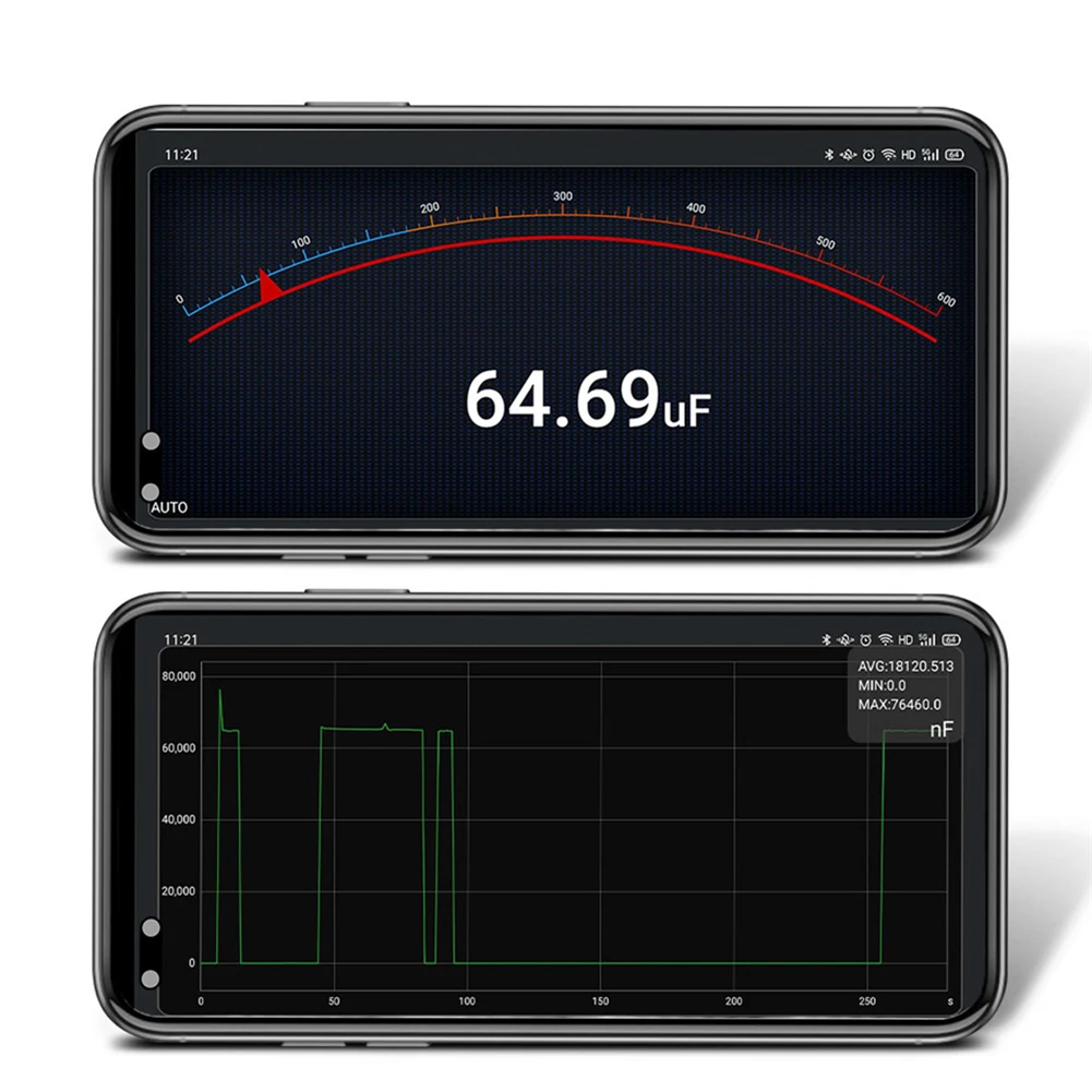 Bluetooth-compatible Digital Multimeter Wireless RMS Manual/Auto Strong Toughness Electric Portable Range Voltmeter Ammeter