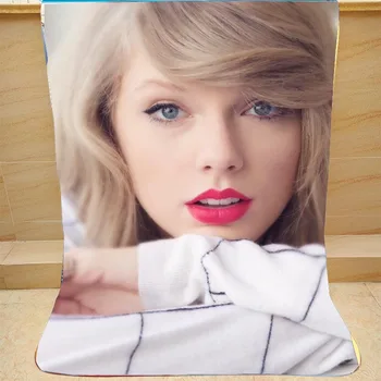 

Taylor Girl Singer Coral Fleece Throw Single Fall Sleeping Blanket Bedding Bed Blanket Cover Drop Girl Shipping Throw