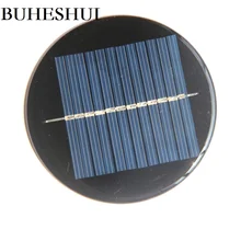 BUHESHUI Polycrystalline 70MA 6V Epoxy Round Solar Panel DIY Solar Battery System Light Toy Diameter 80MM Wholesale 1000pcs