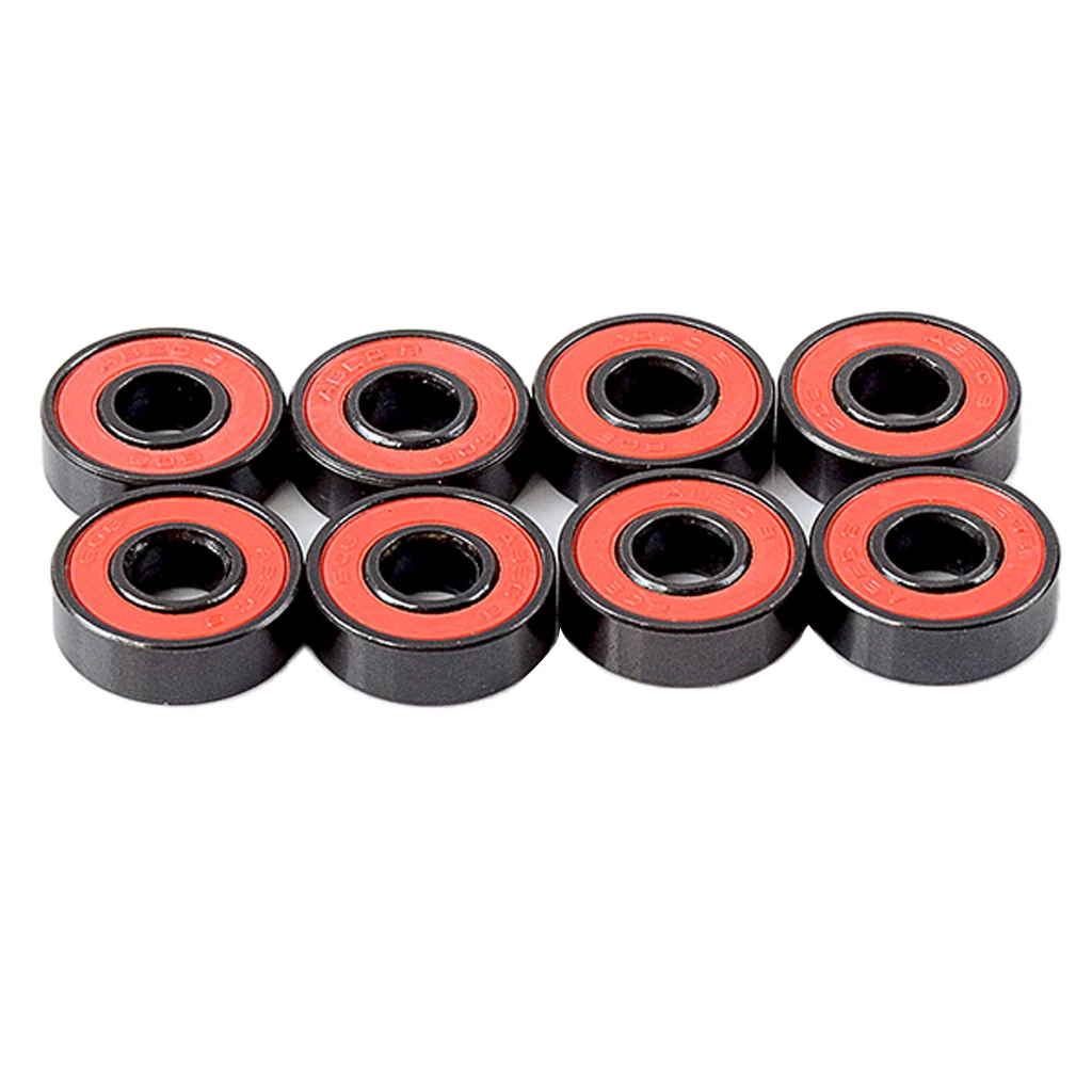 8pcs Skateboard Bearing ABEC-9 608 Skate Longboard Roller Blade Wheel Ball