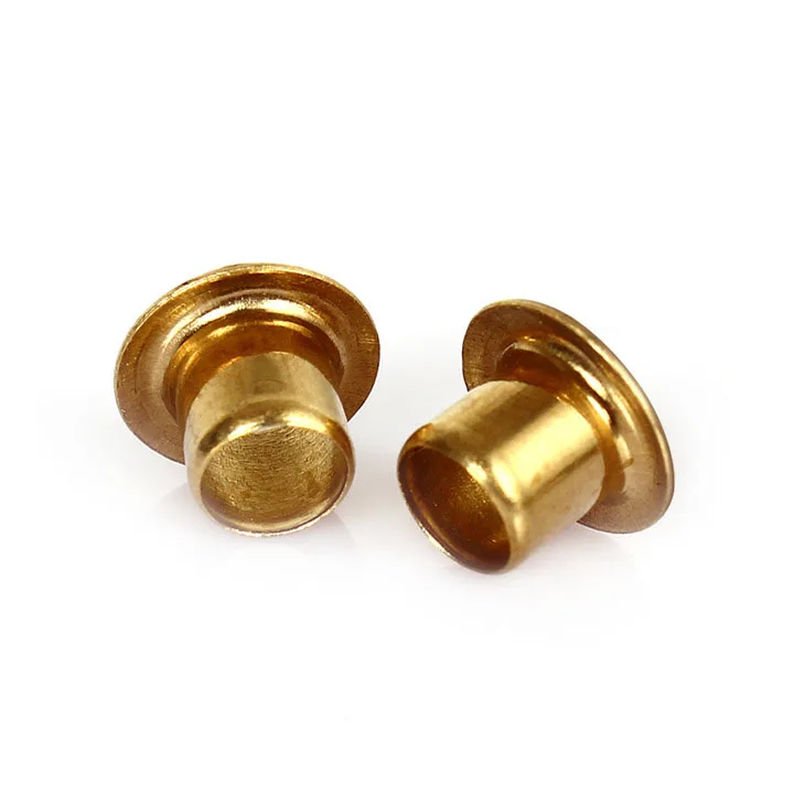 500/1000 Pezzi Occhielli In Ottone M2 Con Dado Passante – Rivetti Per Cavi, Grommet, Fori Passacavo