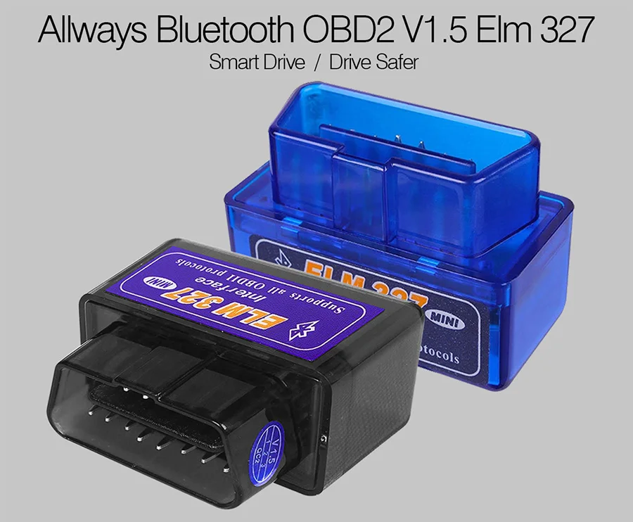 Allways автомобильный мини elm327 Bluetooth OBD2 Elm 327 V 1,5 OBD2 автомобильный диагностический инструмент сканер Elm-327 OBD адаптер