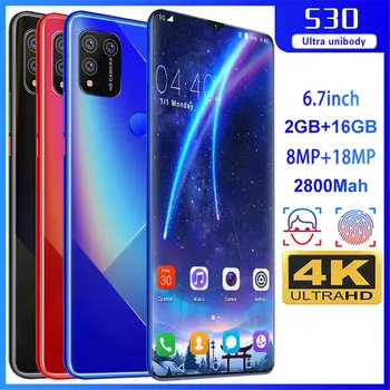

S30 6.7 "Water Drop Screen 2 + 16GB True Fingerprint Mobile Phone Real Fingerprint Face Recognition Android 6.0 System