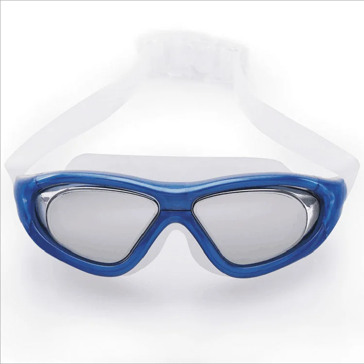 

Adult Electroplated Swimming Goggles Plain Glass Anti-Anti-fog Swimming Goggles for Both Men And Women Large Framework Diving Go