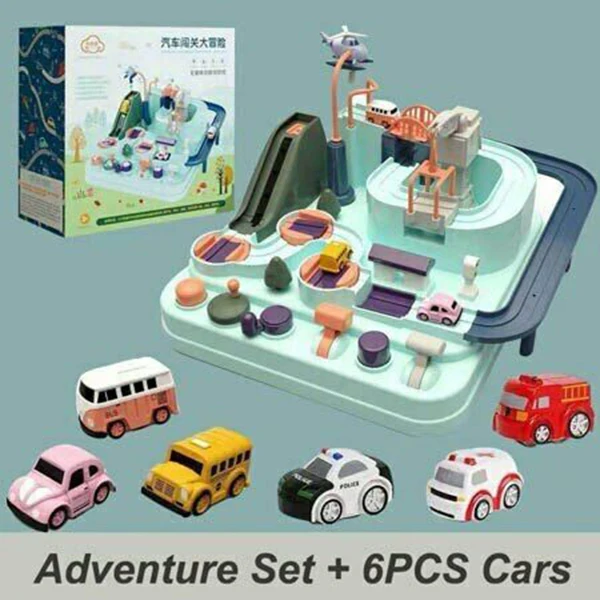 Манипулятивный спасательный отряд Приключения набор путей для поезда Гоночные Игрушки Подарки для детей мальчиков